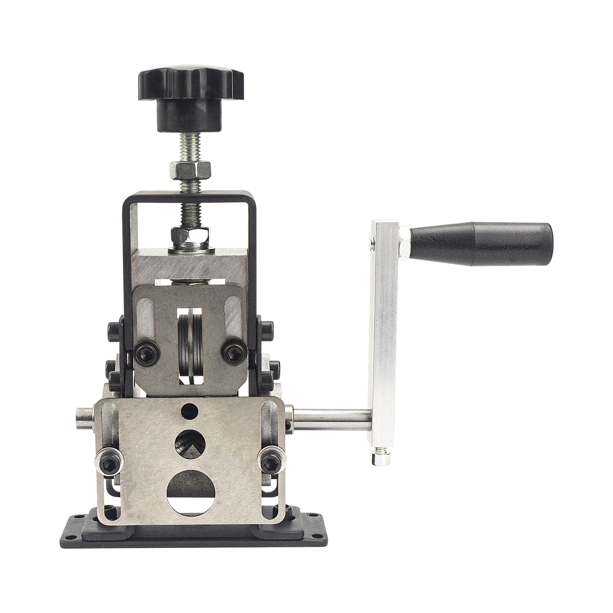 Ezebesta Manual Wire Stripper Machine - Copper & Aluminum Wire Stripping Tool with Hand Crank, Portable Construction for Electricians & DIY Projects - Perfect for Home Renovation, Electrical Work & Cable Recycling