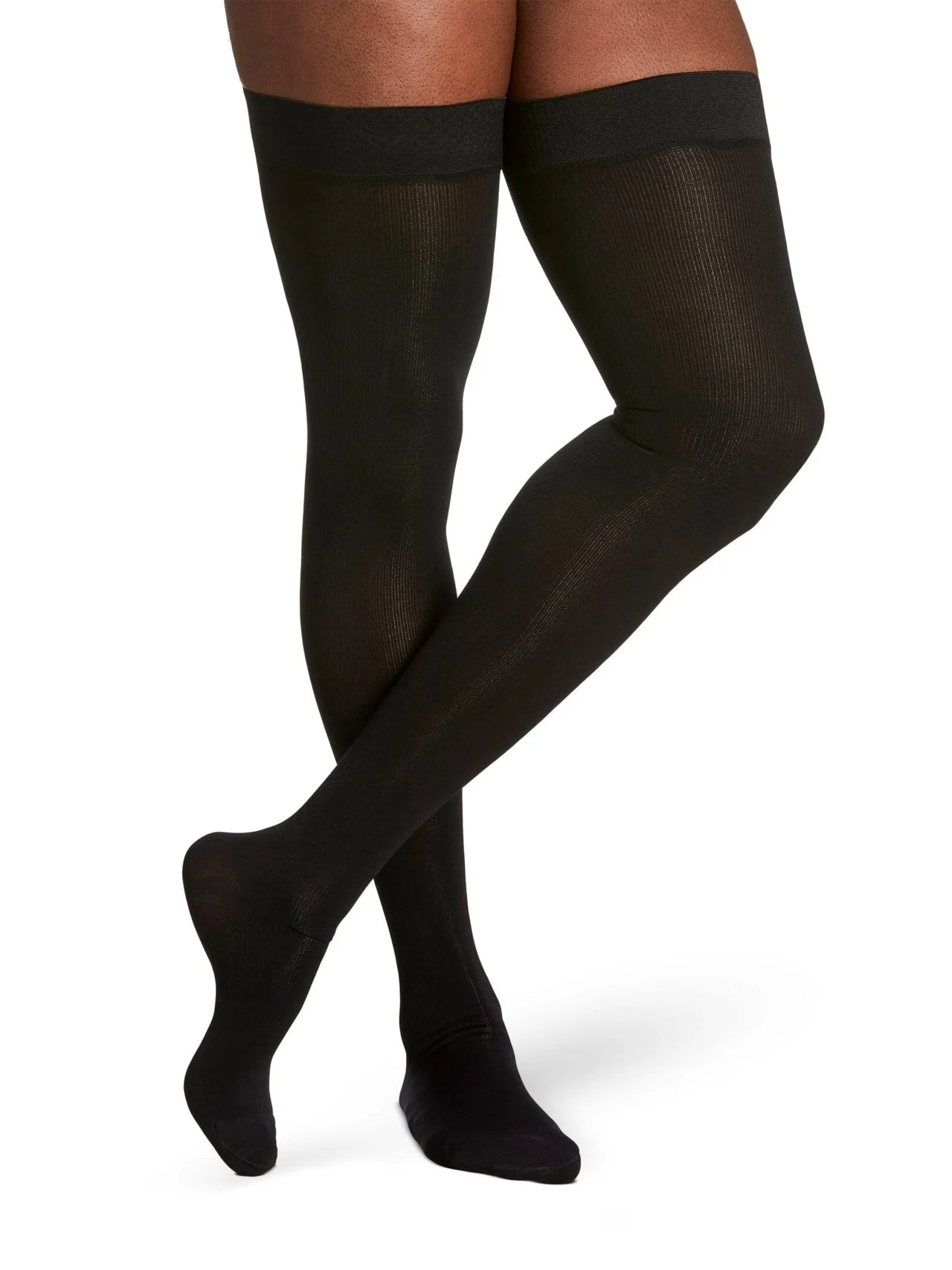 Sigvaris Essential Cotton Thigh High Compression Stockings 20-30 mmHg for Women - Closed Toe | Medical Support for Varicose Veins, Swelling & Circulation | Perfect for Travel, Pregnancy & Long Workdays