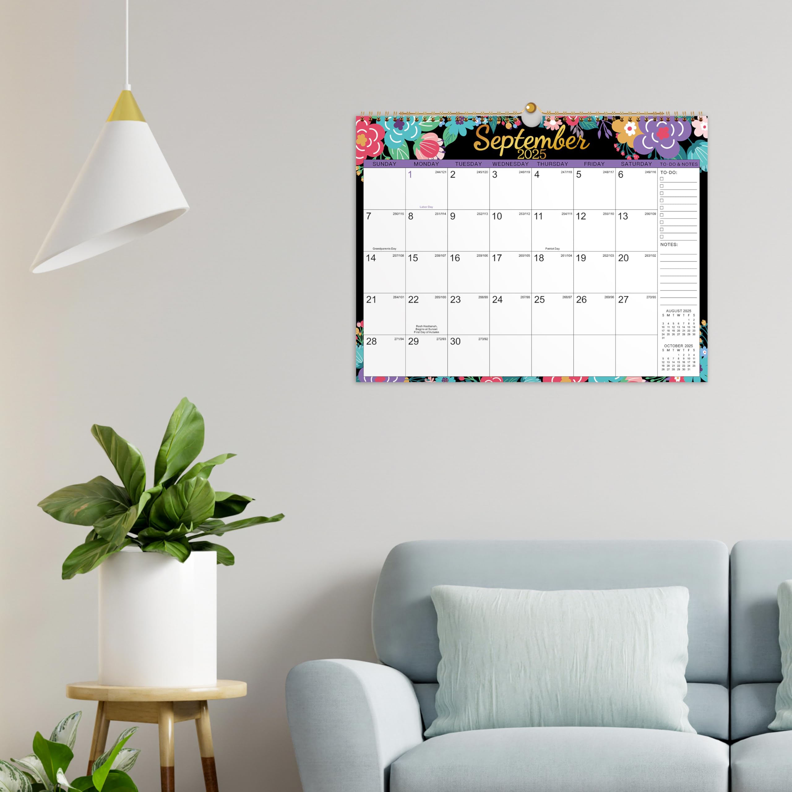 2025-2026 Wall Calendar - 18 Month Planner from July 2025 to December 2026, 15