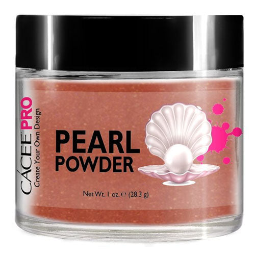 Cacee Pearl Powder Nail Art #40 Amber Brown - Premium Nail Dip Powder for Salon-Quality Manicures at Home | Perfect for DIY Nails, Special Occasions & Professional Nail Artists