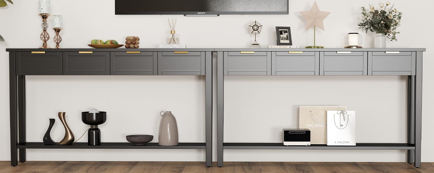 Kinlife Modern Entryway Console Table - 63