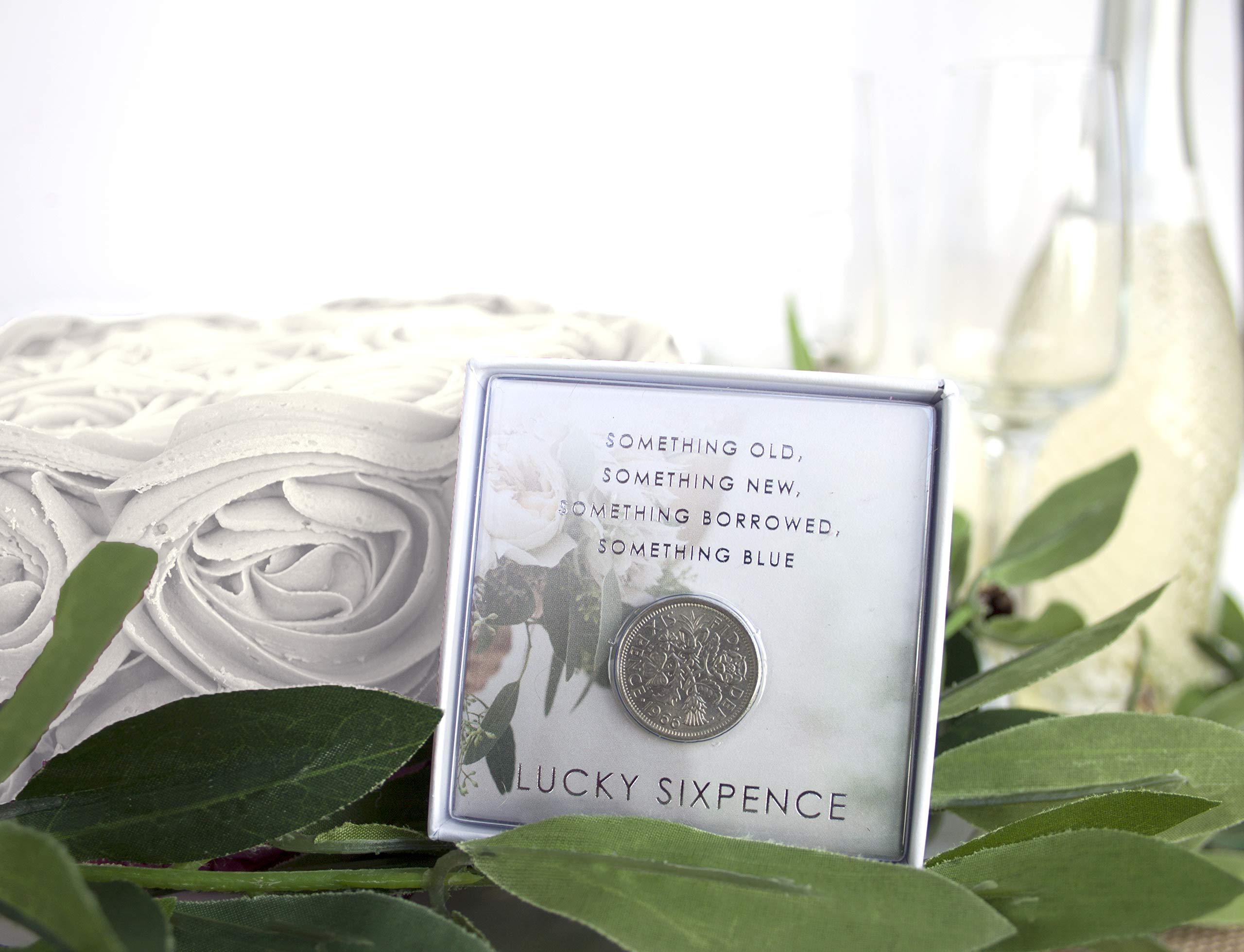Talking Tables Wedding Lucky Sixpence - Silver Coin for Good Luck - Perfect for Bridal Shoes, Wedding Favors & Something Old Tradition
