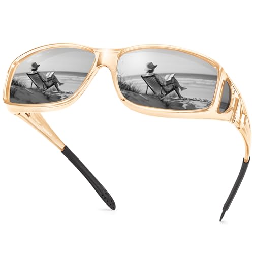 A12 Transparent Champagne Frame/Grey Lens