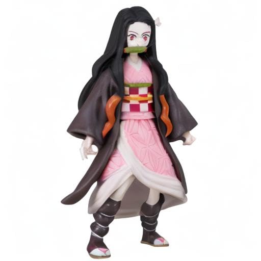 McFarlane Toys Demon Slayer 5-Inch Action Figure Wave 1 - Nezuko Kamado Collectible for Anime Fans | Perfect for Display, Cosplay & Gift Giving