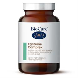 Biocare Cysteine Complex 60 Capsules - Premium Amino Acid Supplement for Detox & Antioxidant Support - Supports Liver Health & Immune System - Perfect for Daily Wellness & Detoxification Routine