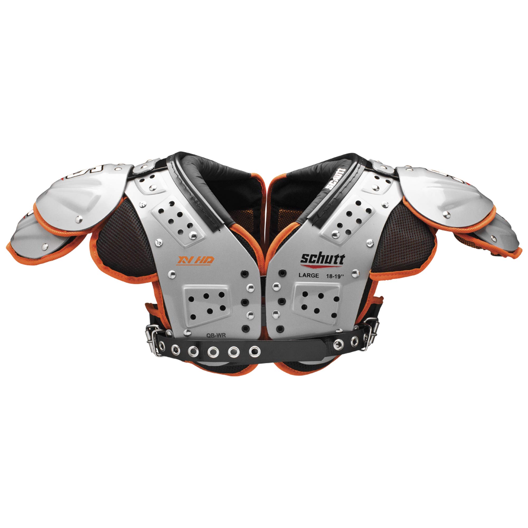 Schutt Varsity XV HD Football Shoulder Pads for Quarterbacks & Wide Receivers - Lightweight Protection for High Performance Training & Games
