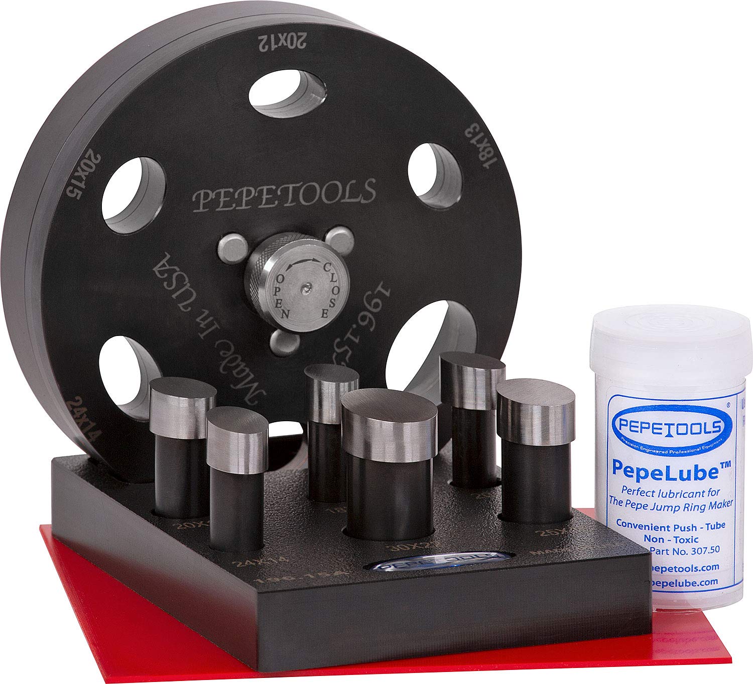 Pepetools Oval Cabochon Disc Cutter Set - 6 Sizes Jewelry Making Tools for Metal Forming, Pendants & Charms | USA Made | Perfect for DIY Jewelry Crafting, Metal Stamping & Beadwork Projects