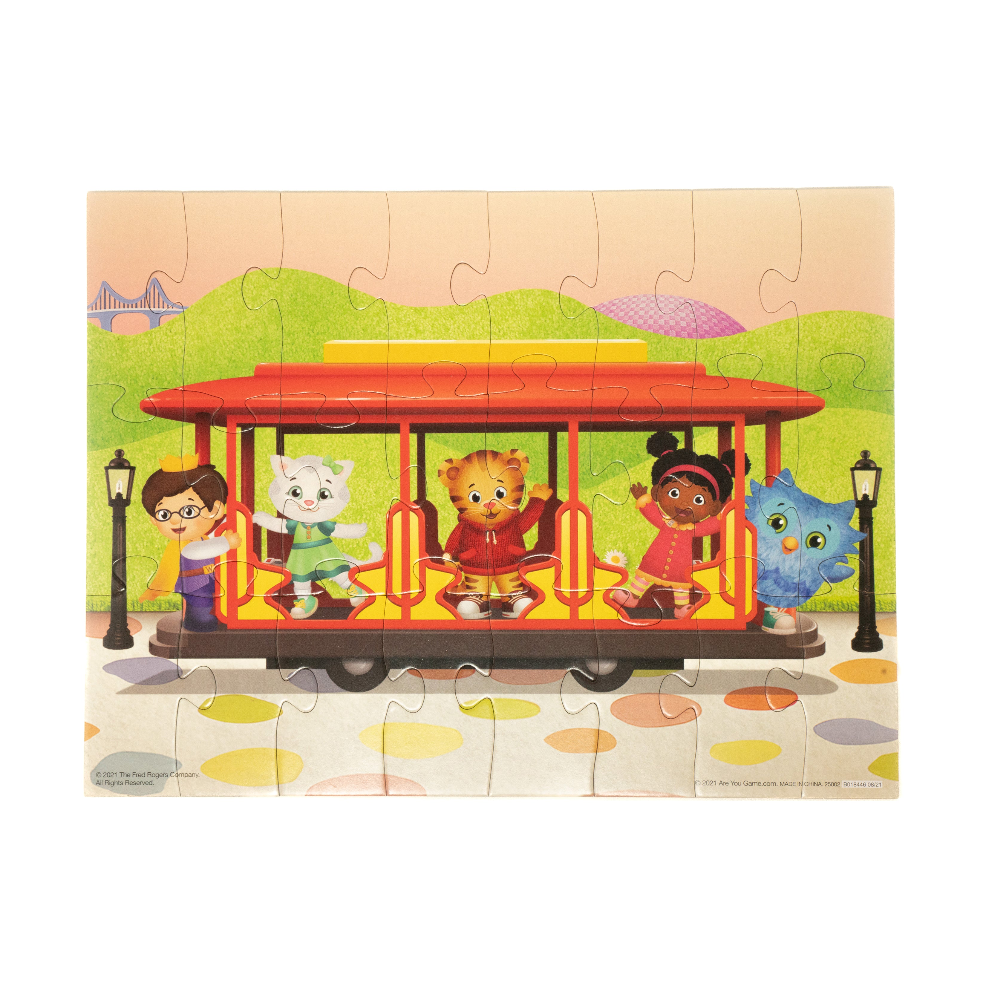 Daniel Tiger's Neighborhood 24-Piece Mix and Match Tin Puzzle Set - Fun Educational Toy for Kids, Perfect for Preschool Learning & Family Game Night