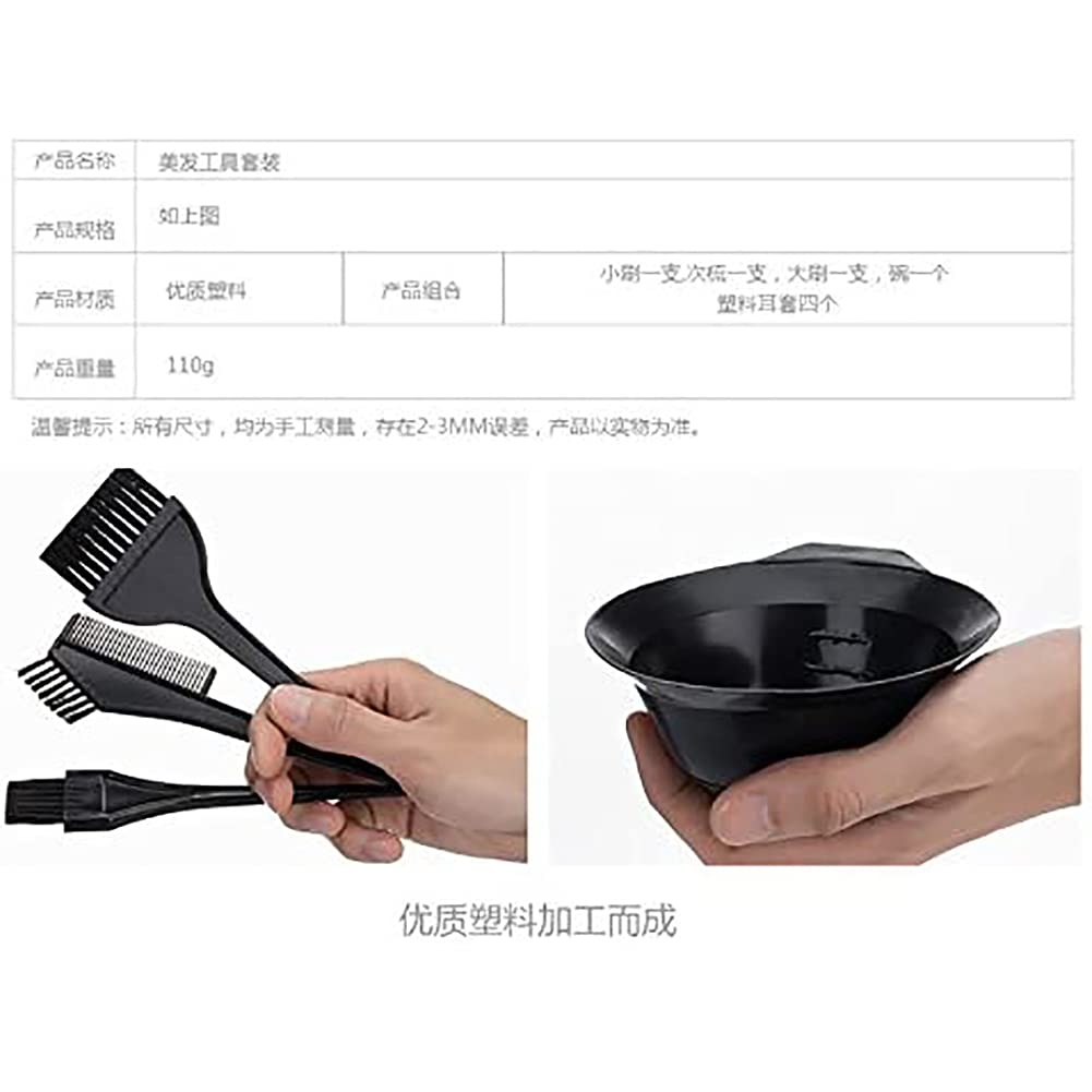 Professional Hair Coloring Kit - Multi-Use Styling Tools with Dye Brush, Mixing Bowl & Ear Shields for Salon-Quality Home Hair Dyeing | Perfect for DIY Hair Color, Highlights & Root Touch-Ups