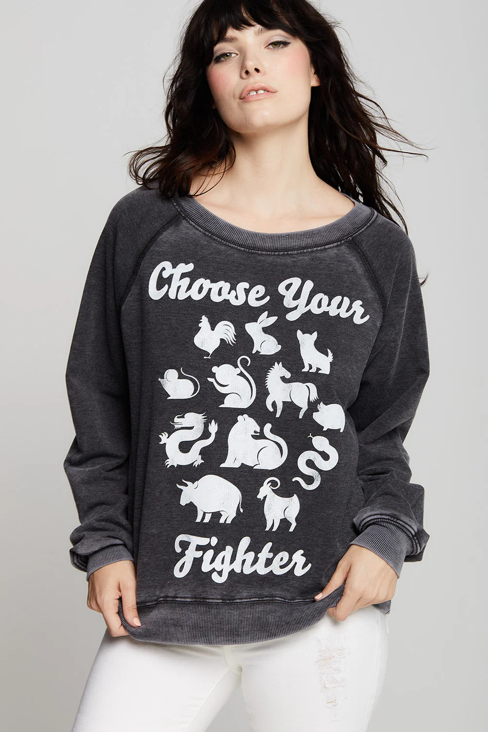 Choose Your Fighter Chinese Zodiac Sweatshirt - Year of the Dragon/Rabbit/Tiger Graphic Hoodie - Cute Animal Print Pullover for Men & Women - Perfect for Lunar New Year, Birthday Gifts & Streetwear Fashion