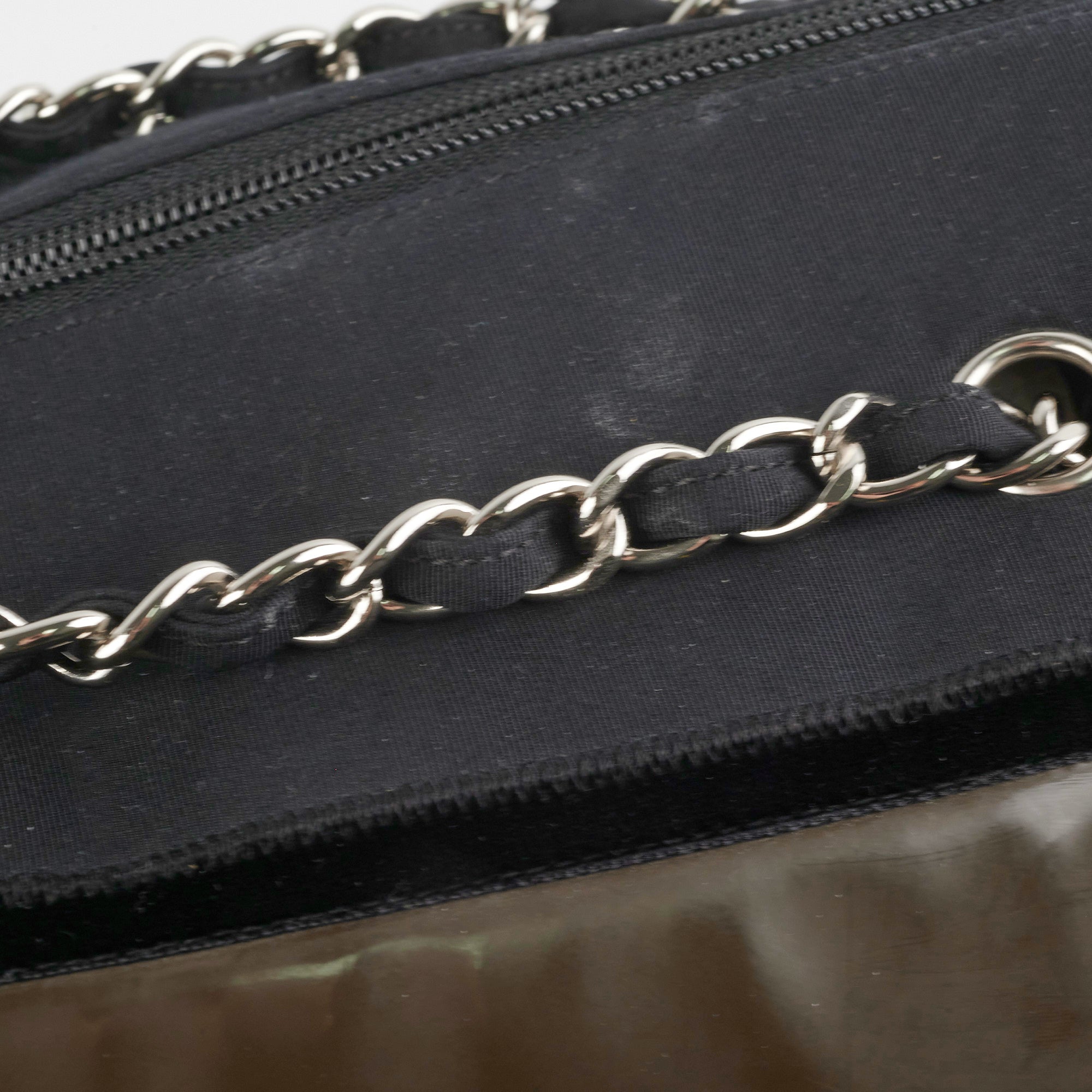 Chanel CC Logo Black Khaki Tote Bag for Women - Luxury Designer Handbag for Work, Travel & Everyday Use