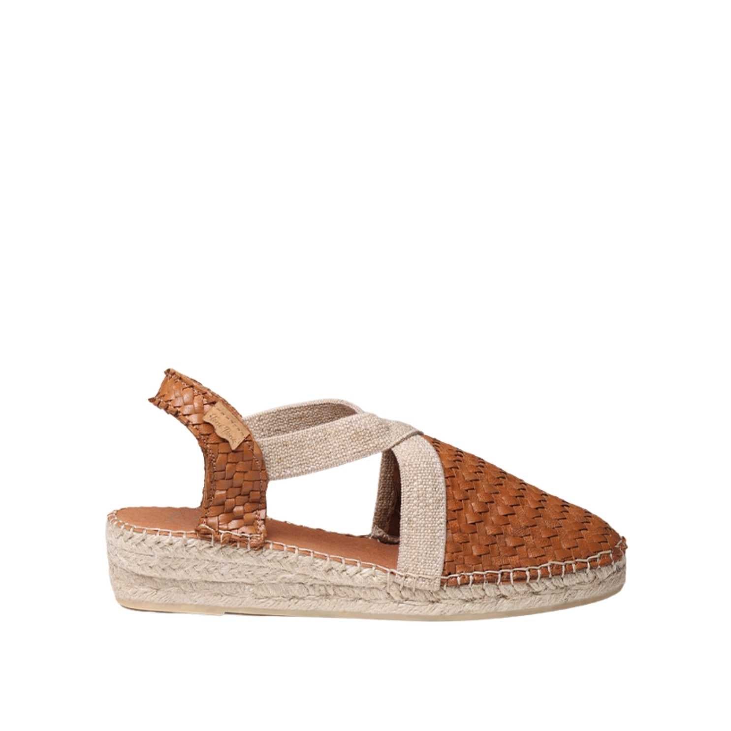 Women's Braided Leather Closed-Toe Wedge Espadrilles - Siracusa Style for Casual Outings & Summer Weddings