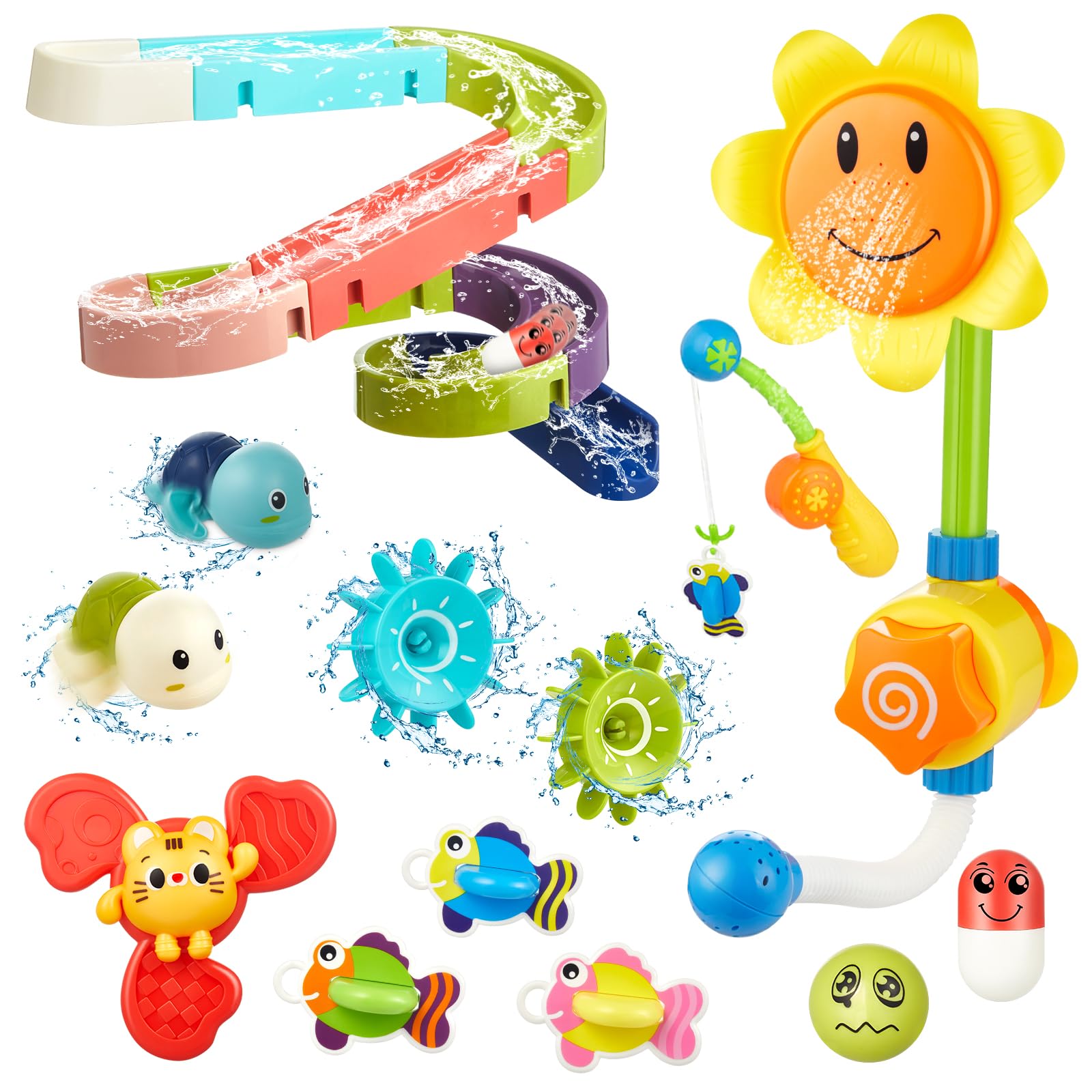 Lictin Baby Bath Toys for Toddlers - Fun Shower & Fishing Game for Kids - Perfect Gift for Baby Boy & Girl
