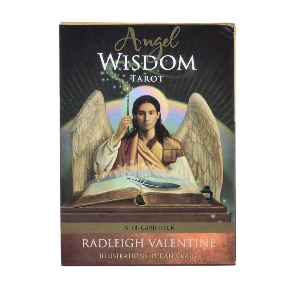 Angel Wisdom Tarot Cards - English Version Oracle Deck for Divination, Self-Discovery & Spiritual Guidance | Perfect for Beginners, Women & Solo Players | Use for Meditation, Journaling & Personal Growth