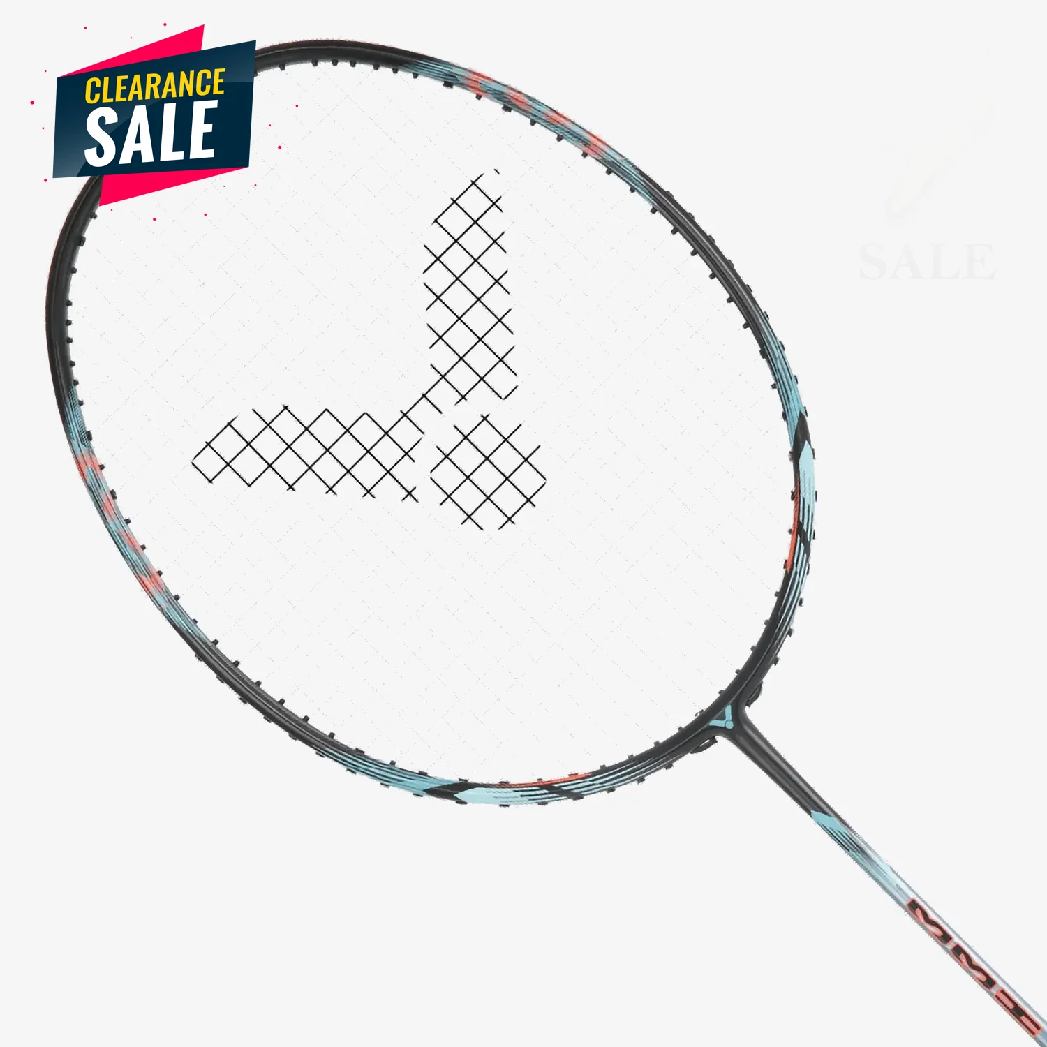 Victor AuraSpeed 33 HC Badminton Racket - Grayish Blue | Lightweight Carbon Fiber Shaft | Professional Tournament Grade | Perfect for Competitive Play & Training Sessions