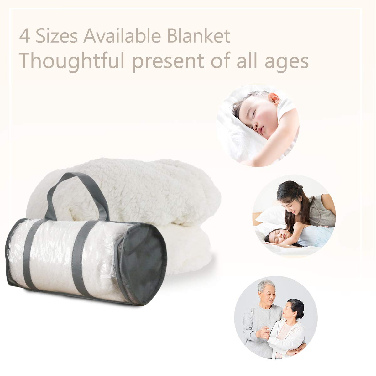 Sleepwish Watercolor Bee Sherpa Fleece Blanket - Soft Plush Cozy Warm Throw for Kids & Girls (50