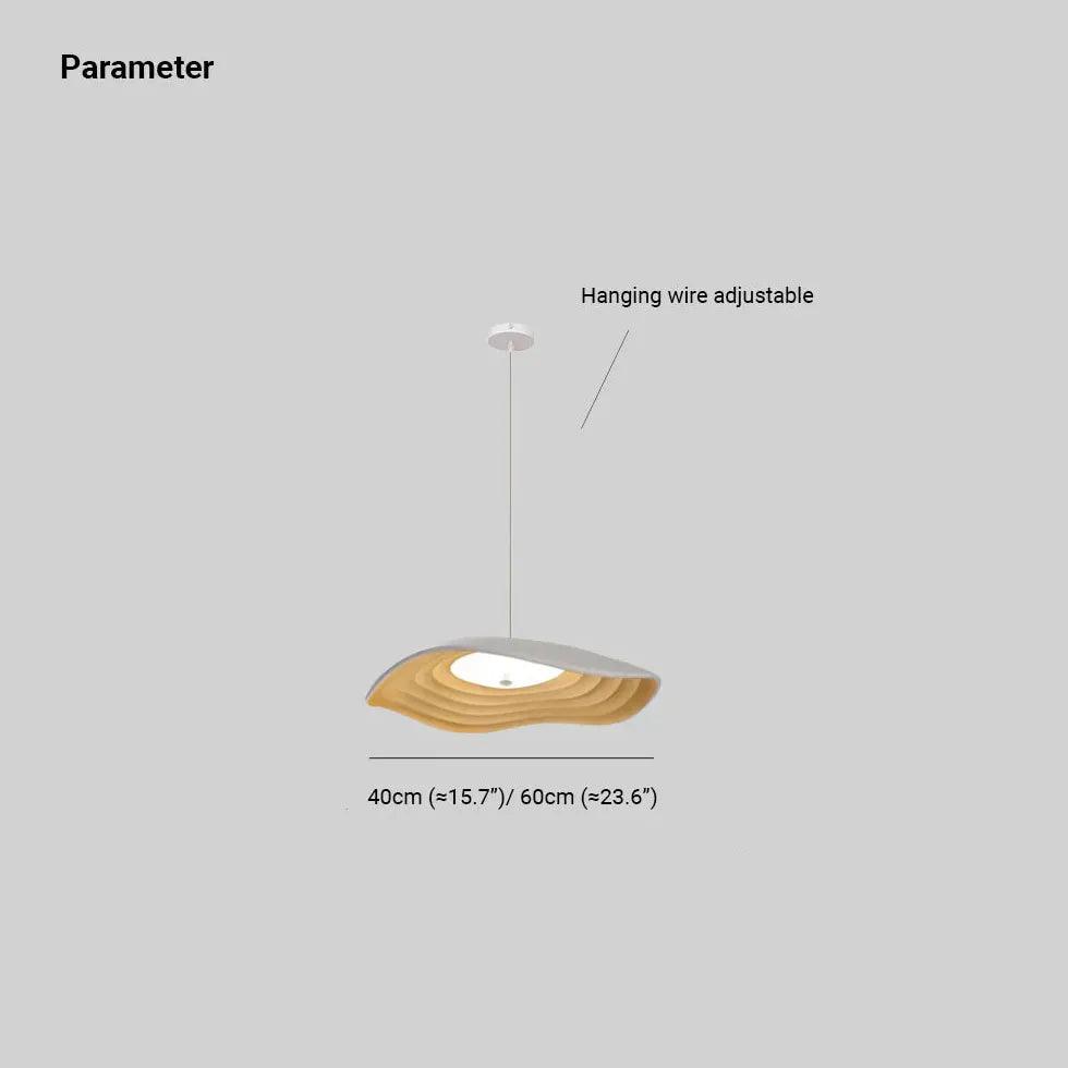 Modern Wavy Resin Pendant Light - Stylish Dining Room Ceiling Lamp for Kitchen Island, Breakfast Nook & Contemporary Home Decor