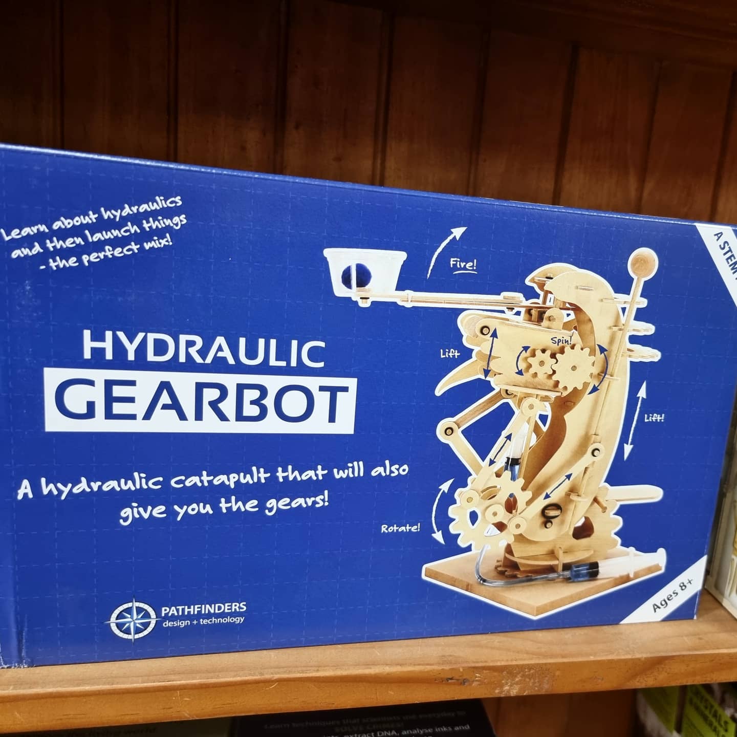 STEM Hydraulic Gearbot Building Science Kit for Kids - Educational Engineering Toy for Home & Classroom Learning