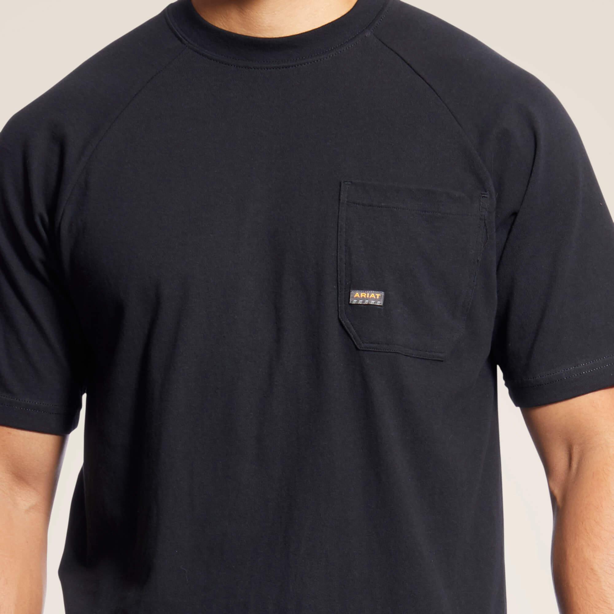 Premium Rebar Cotton Strong T-Shirt for Men - Durable & Comfortable Black Tee - Ideal for Workouts, Gym, and Casual Wear
