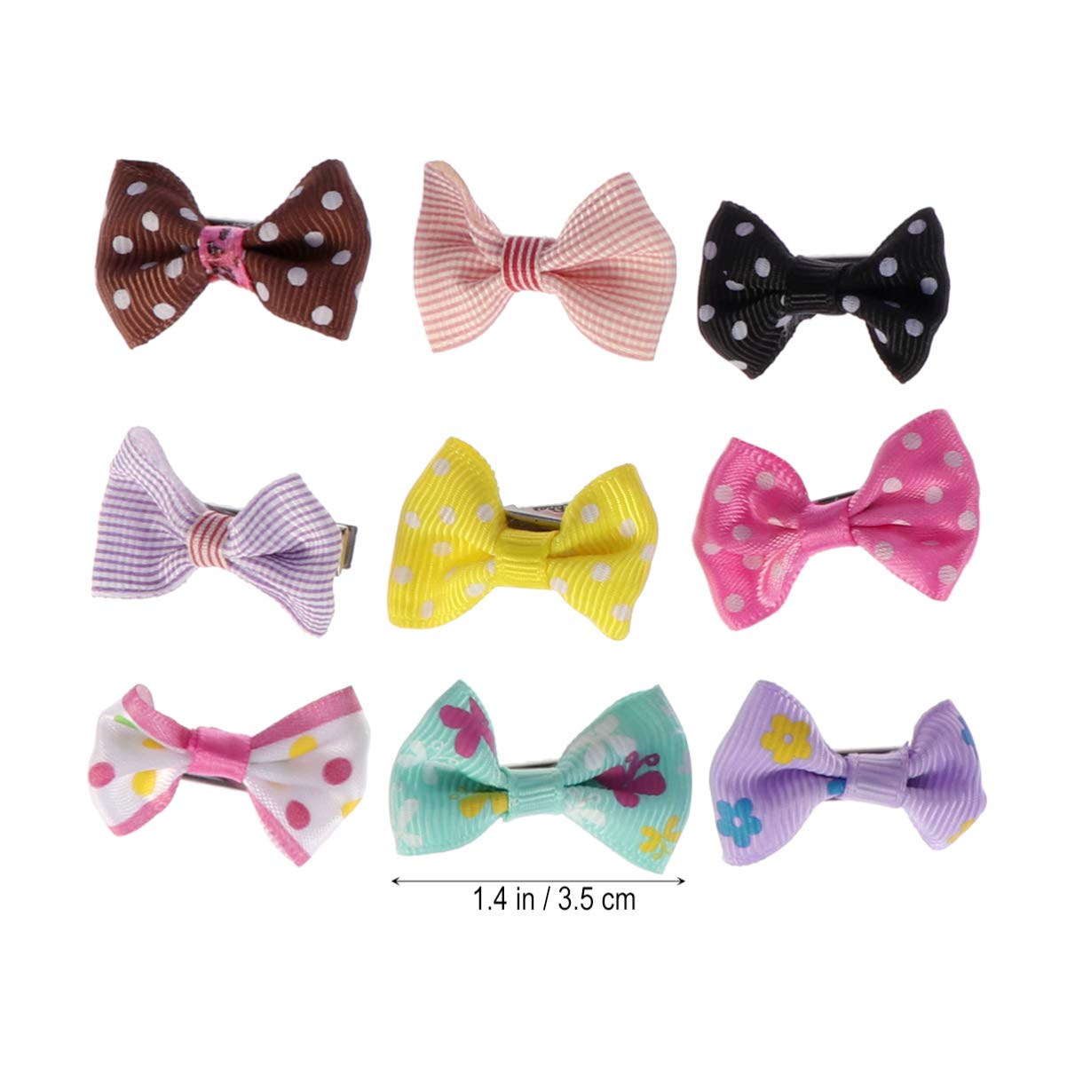 Balacoo 30pcs Small Dog Hair Bows with Clips - Pet Grooming Supplies for Puppies