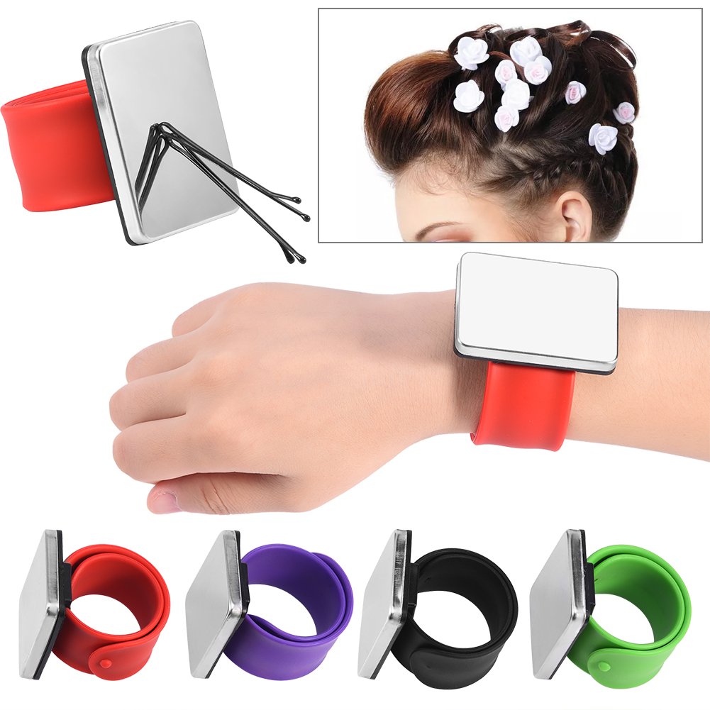 Magnetic Barrette Bracelet - Hair Clip Holder & Organizer for Salon, Hairstyling, and DIY Hair Accessories | Perfect for Hairstylists, Salons, and Home Use | Black