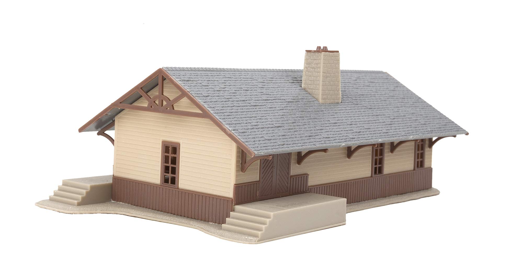 HO Scale Model Iron Ridge Station - Realistic Train Building for Model Railroad Layouts | Perfect for Dioramas, Scenery & Collectors