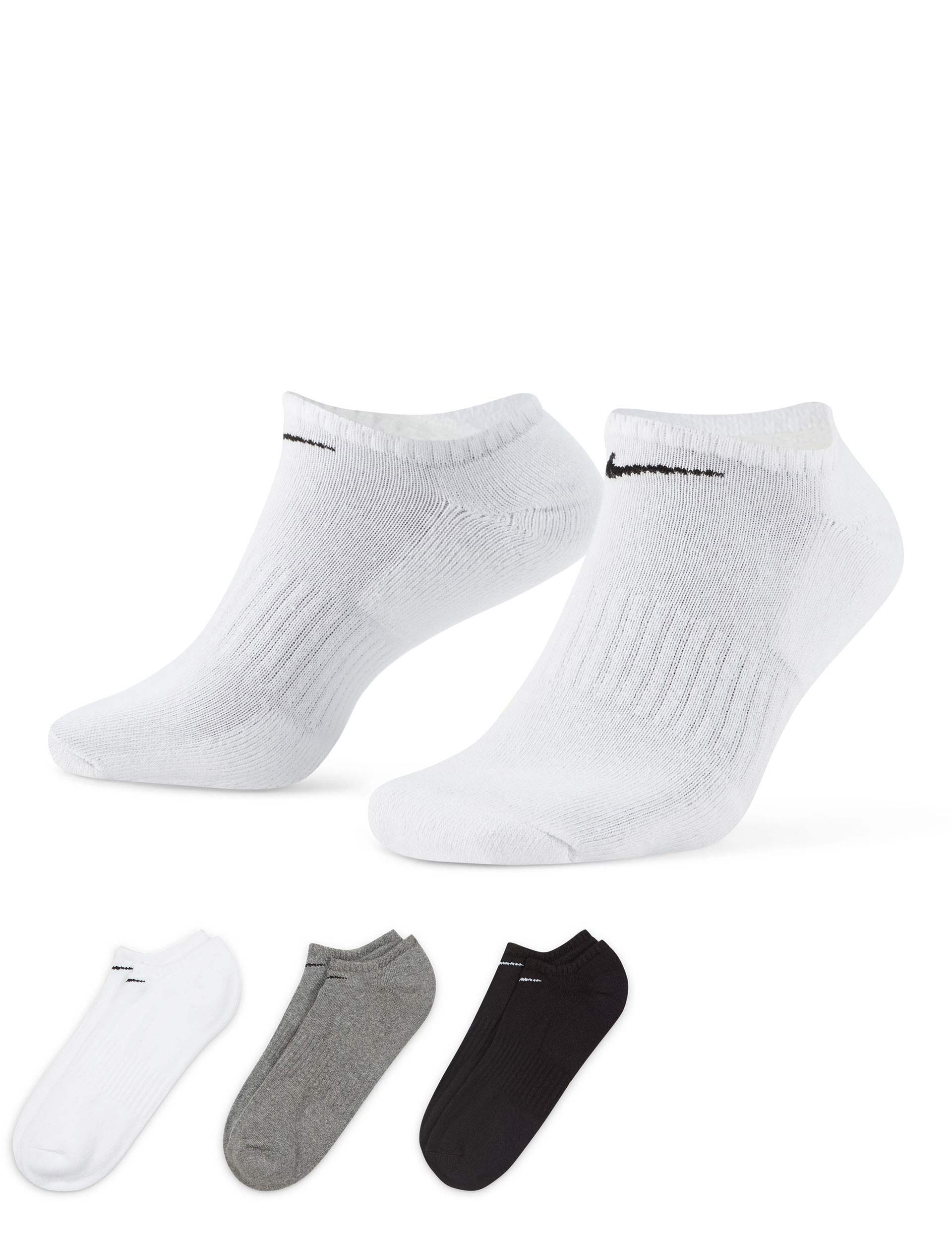 Comfortable Everyday Cushioned Socks for Men & Women - 3 Pack (White, Grey, Black) - Perfect for Work, Running & Home Relaxation