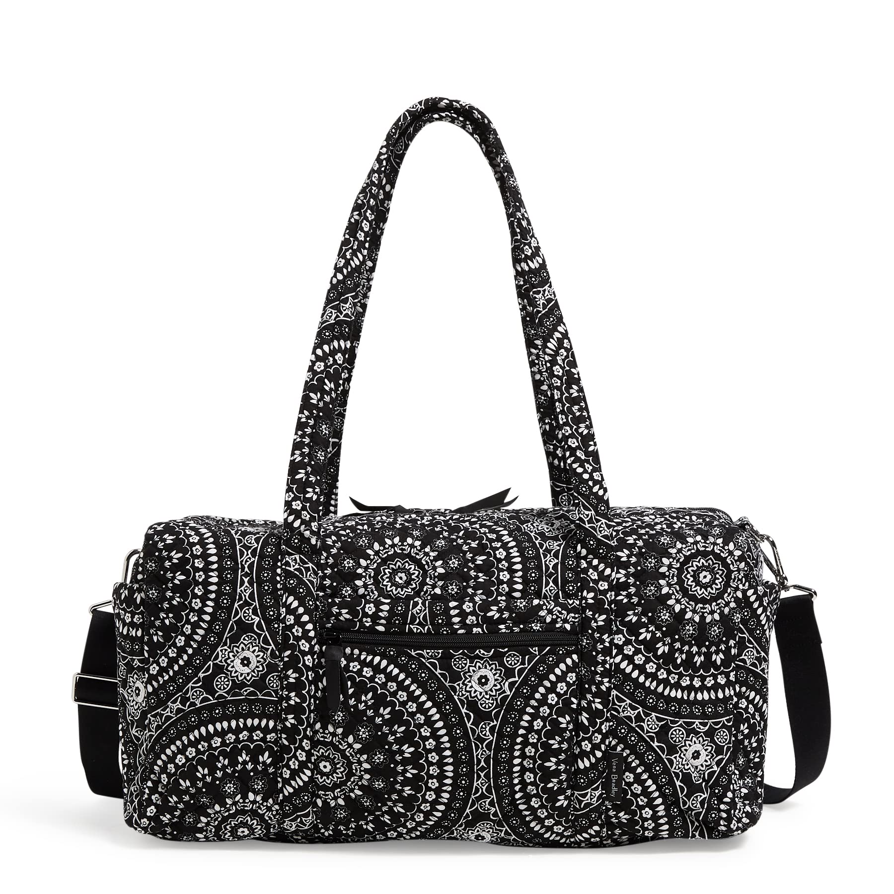 Vera Bradley Women's Cotton Medium Travel Duffel Bag - Lightweight Carry-On Weekender for Gym, Beach & Overnight Trips