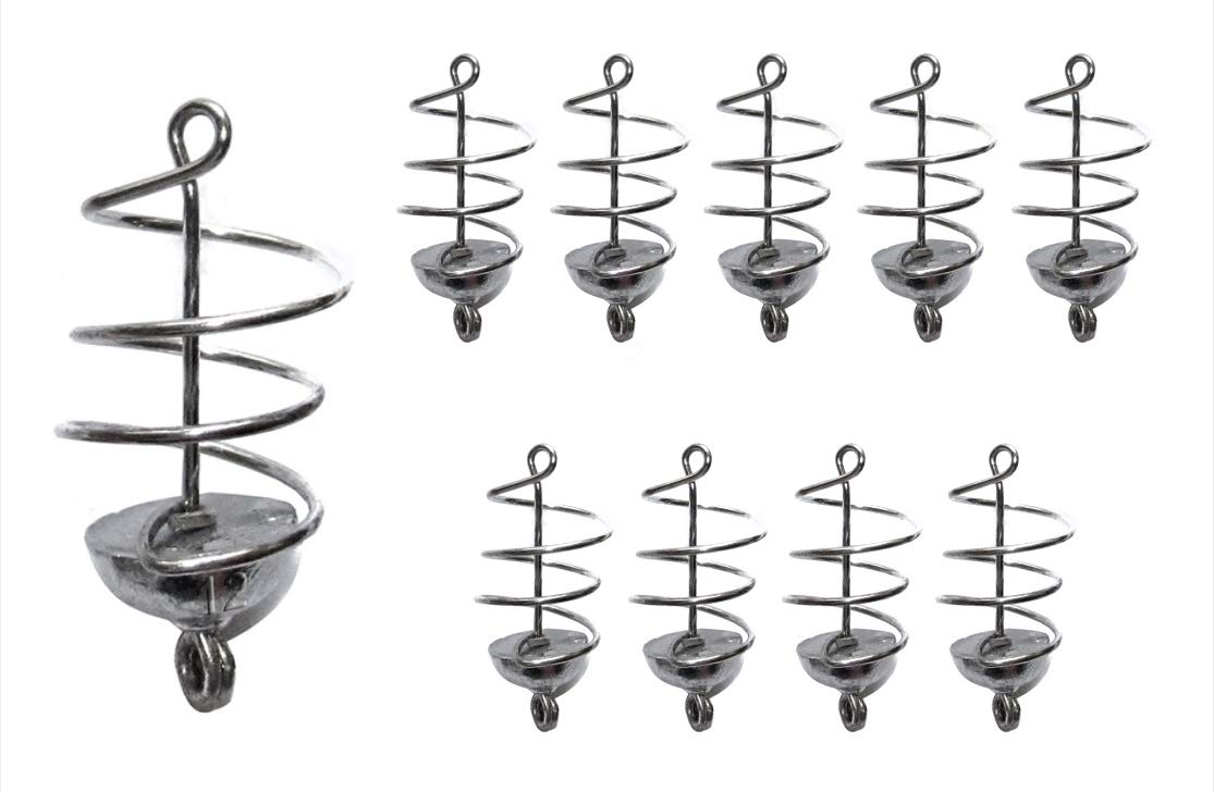 10pcs Silver Steel Spring Carp Fishing Feeders 12g (0.42oz) - Coarse Fishing Terminal Tackle for Carp, Bream & Tench - Perfect for River, Lake & Pond Fishing