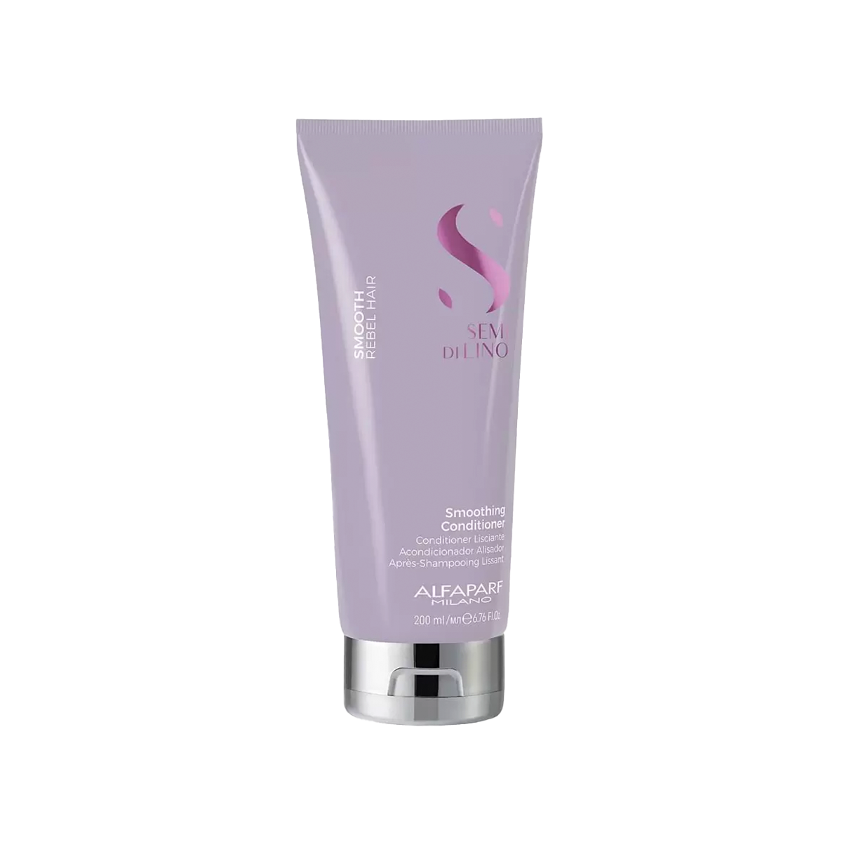 Alfaparf Milano Semi di Lino Smooth Conditioner for Frizz Control - 200ml / 6.7 fl oz - Hydrating Hair Treatment for Dry & Damaged Hair - Perfect for Daily Use at Home or Salon