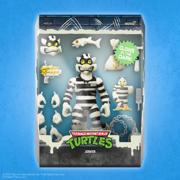 Glow in The Dark Teenage Mutant Ninja Turtles Action Figure - ULTIMATES! Collectible Toy for Kids & Adults - Perfect for Night Play, Display & TMNT Fans Collection