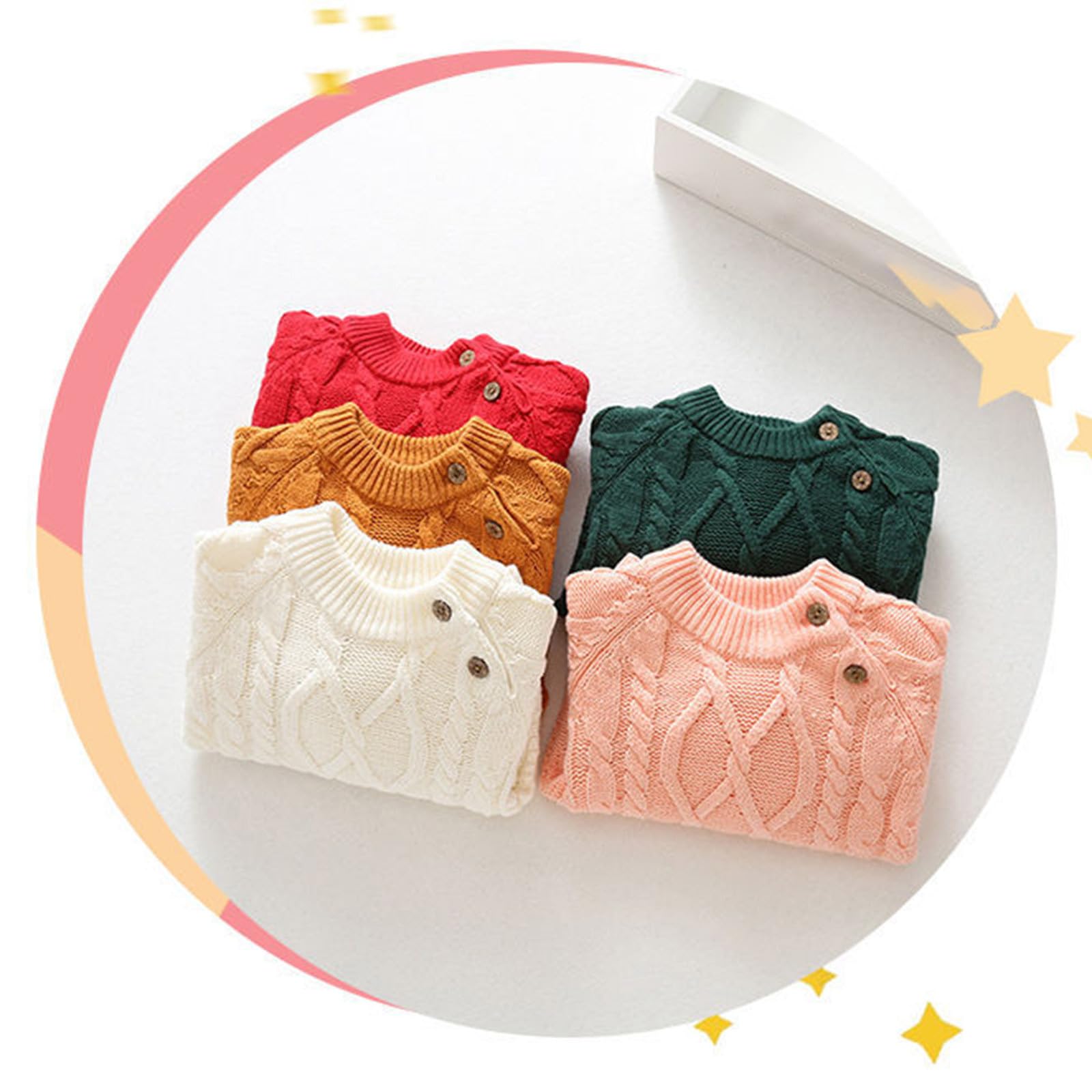 Halloween Pumpkin Baby Sweater - Warm Knitted Pullover Crewneck for Boys & Girls | Fall & Winter Cozy Outfit | Perfect for Pumpkin Patch, Trick-or-Treating & Holiday Photos