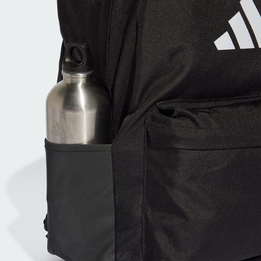 Adidas 3 Stripe Bar Black/White Backpack for School, College & Travel - Lightweight Durable Laptop Bag for Students & Professionals - Perfect for Daily Commute & Outdoor Activities