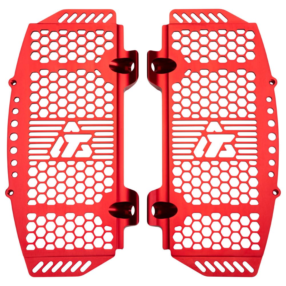 Tusk Billet Aluminum Radiator Guards - Red - Fits GASGAS EC 300 & EX 300 (2021-2025 Models) - Dirt Bike & Off-Road Motorcycle Protection