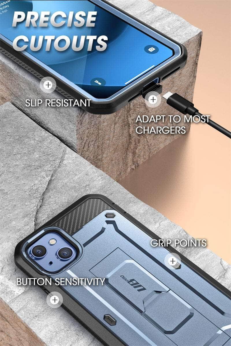 SUPCASE UB Pro Rugged Holster Case for iPhone 14 - Full Body Protection with Kickstand | Perfect for Outdoor, Work & Active Lifestyles