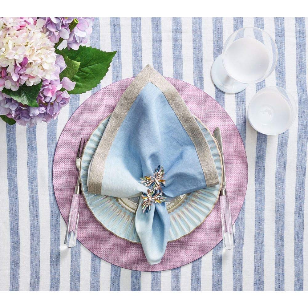 Kim Seybert Portofino Placemats Set of 4 - Elegant Lilac Table Mats for Dining & Entertaining - Perfect for Dinner Parties, Holiday Gatherings & Home Decor - PM1214096LILAC-4