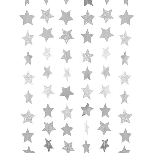 Silver Glitte, Silver Reflective Star