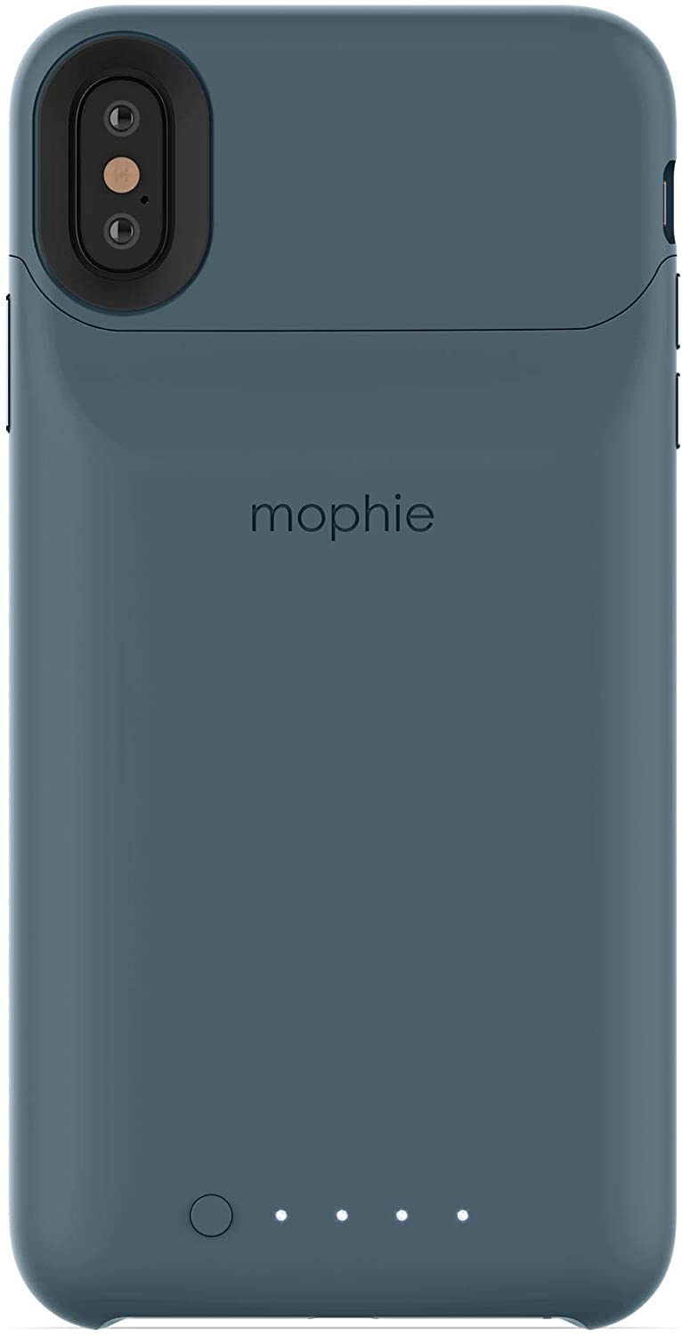 Mophie Juice Pack for iPhone XS Max - 2200mAh Wireless Charging Battery Case (Blue) | Portable Power Bank for Travel, Work & Outdoor Activities