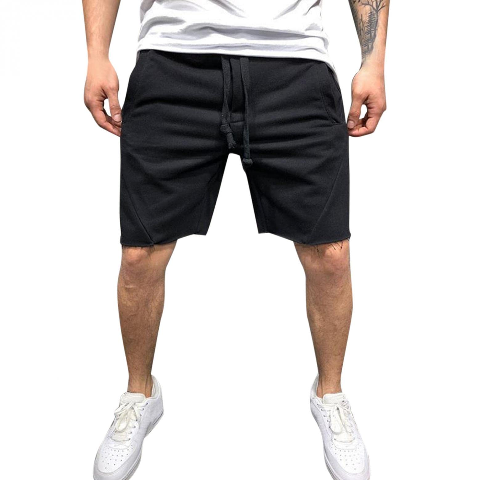 **Men's Running Shorts - Breathable Gym Workout Shorts with Pockets for Training, Bodybuilding & Jogging | Perfect for Outdoor Runs, Gym Sessions & Casual Wear**