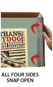 30x40 Designer Wood Snap Frames for Posters - 4 Wide Matboard Included - Perfect for Art Displays, Home Decor & Office Presentations