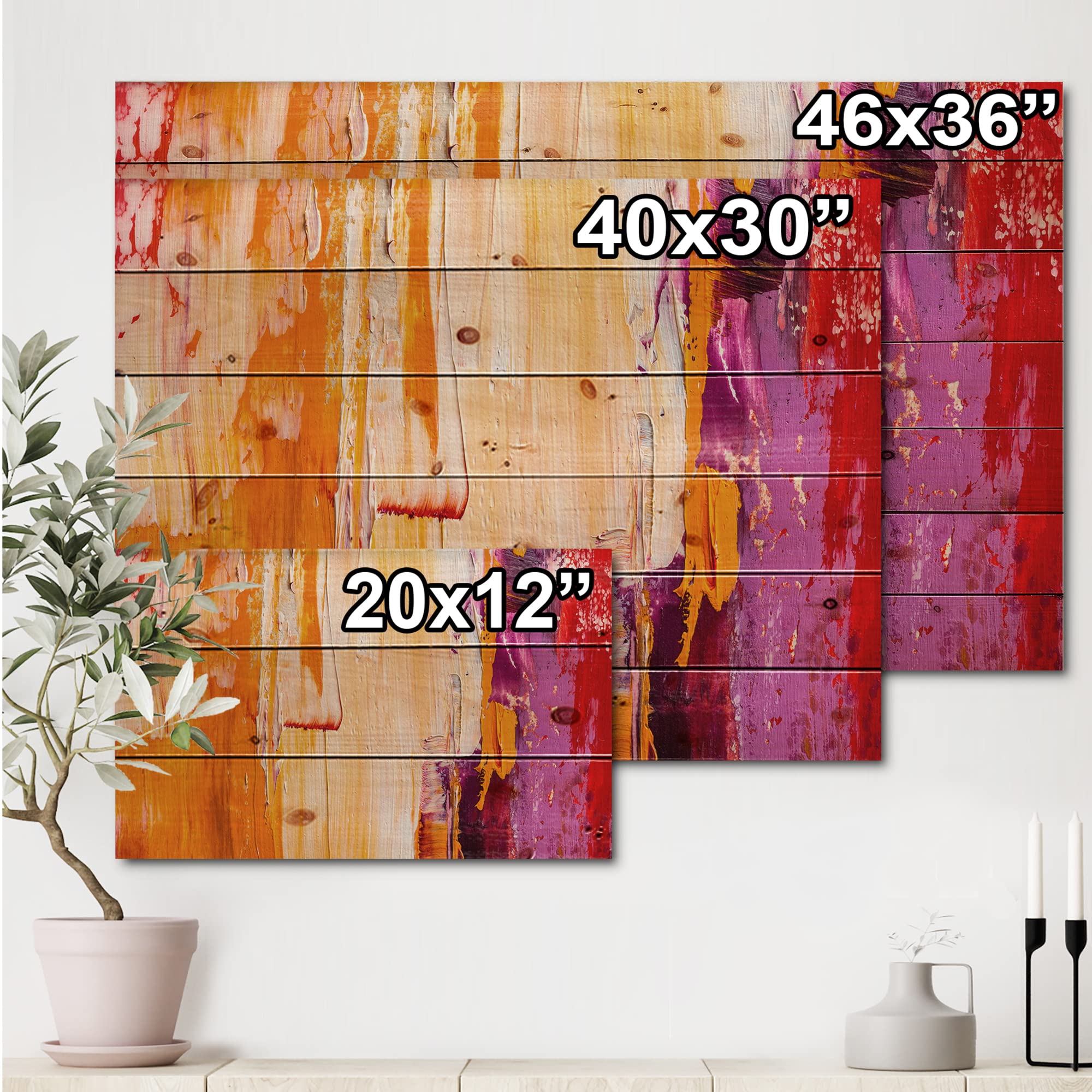 DesignQ Grunge Green Abstract Modern Wood Wall Art - Large Contemporary Wood Wall Decor Printed on Natural Pine - Perfect for Living Room, Bedroom & Office Decor