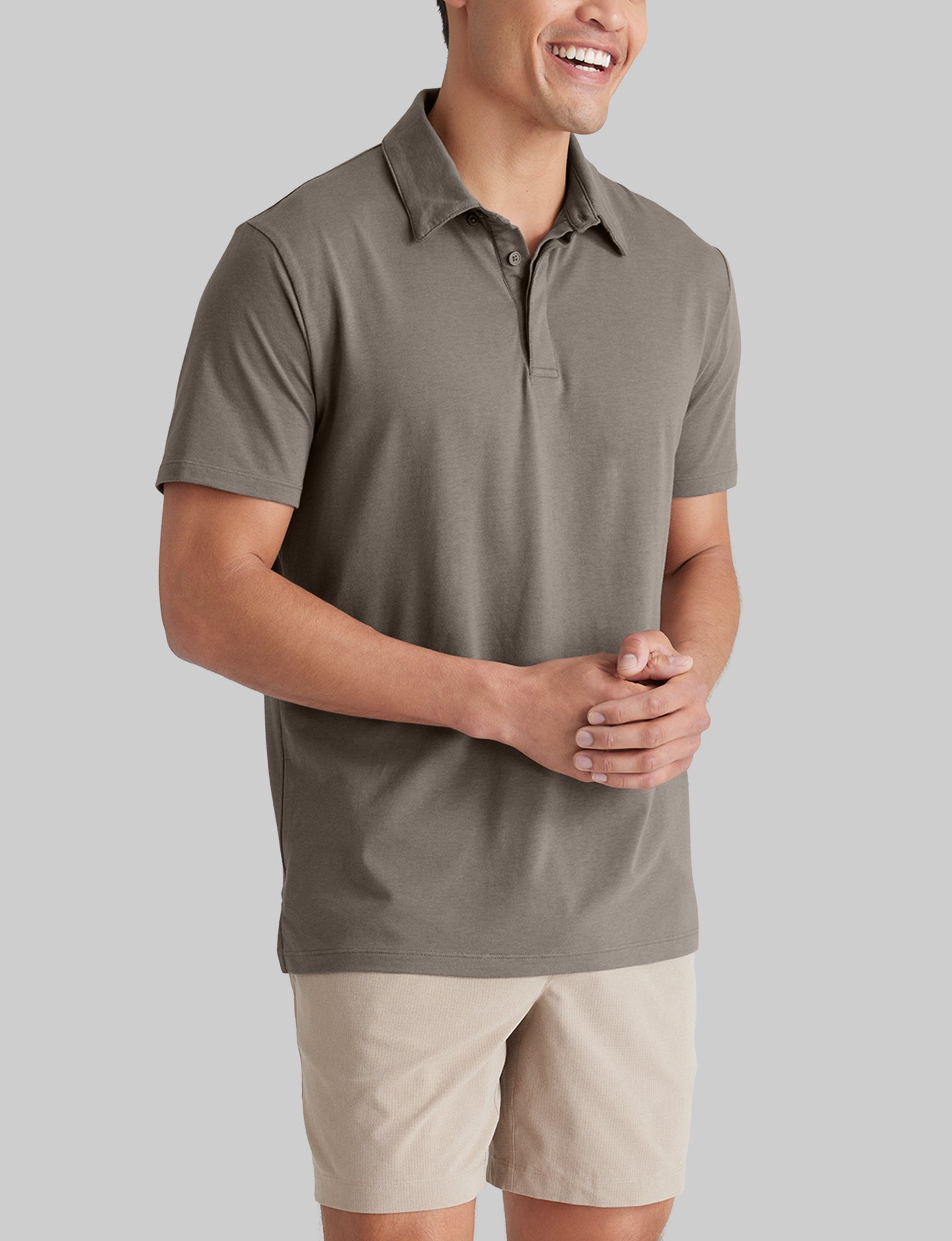 Second Skin Comfort Polo Shirt for Men - Ultra Soft Breathable Fabric for Work, Golf & Casual Wear