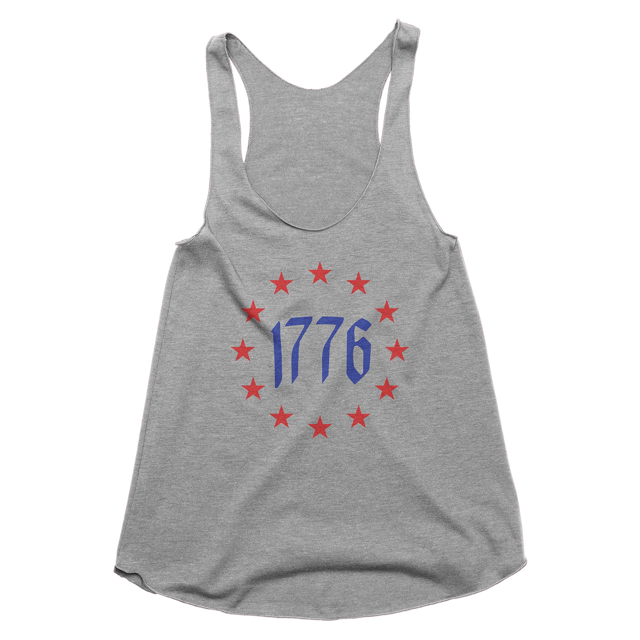 Spunky Pineapple 1776 Patriotic Tank Top - 4th of July American Flag Design with Stars - Perfect for Independence Day Parties, BBQ Celebrations & Summer Festivals