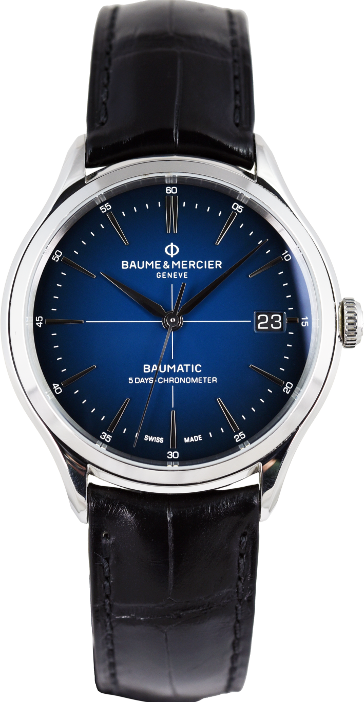 Pre-Owned Baume & Mercier Clifton Baumatic M0A10467 Luxury Men's Watch - Perfect for Business, Formal Events & Collectors