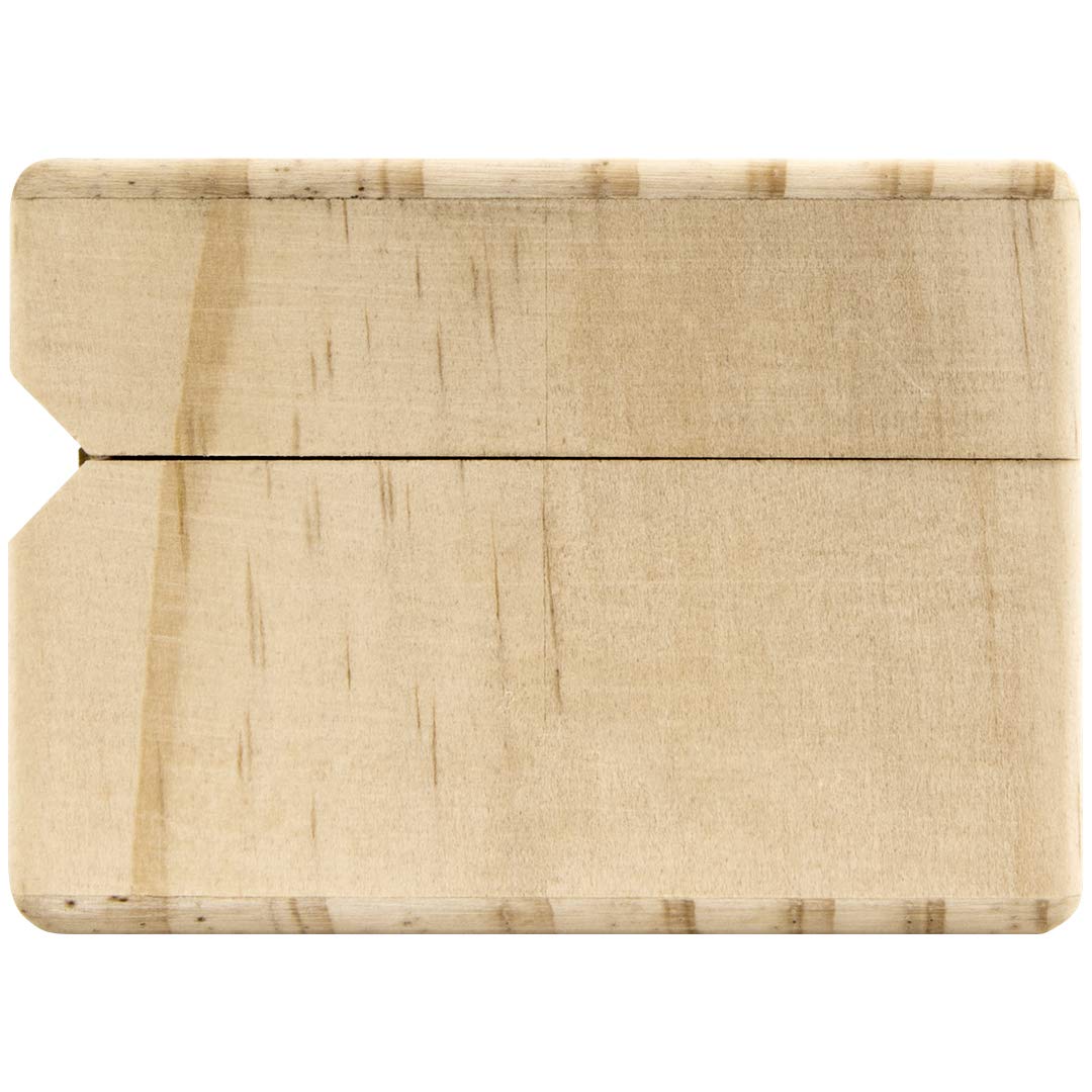 Koyal Wholesale Unfinished Real Wood Slim Ring Box - Natural Wooden Jewelry Box for Wedding, Engagement & Proposal Rings | Perfect for Romantic Proposals, Bridal Jewelry Storage & Gift Presentation