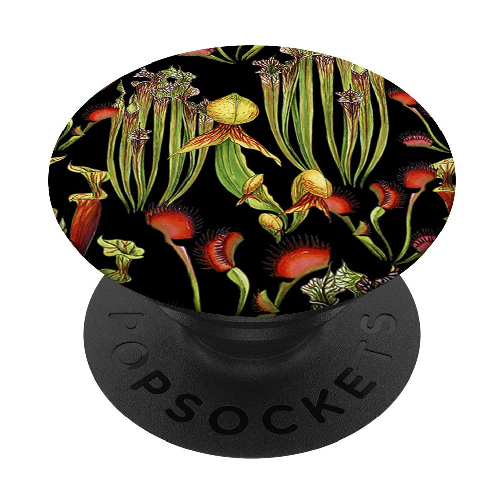 Carnivorous Plants PopSockets Grip & Stand - Sarracenia & Venus Flytrap (Dionaea Muscipula) Design for Phone & Tablet - Perfect for Nature Lovers & Plant Enthusiasts