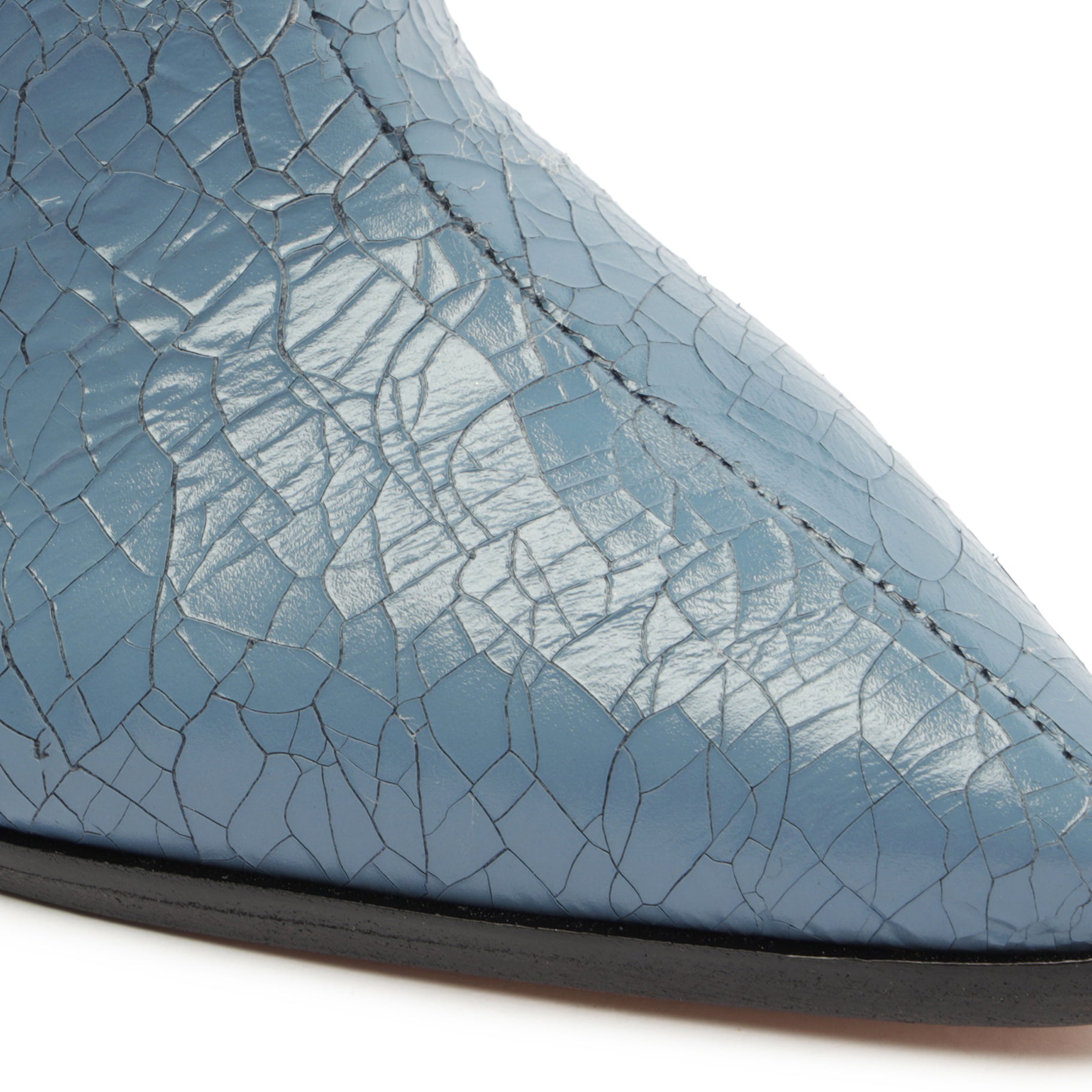 Maryana Women's Block Heel Crackled Leather Boots - Stylish Ankle Booties for Fall & Winter, Perfect for Office, Parties & Casual Outings