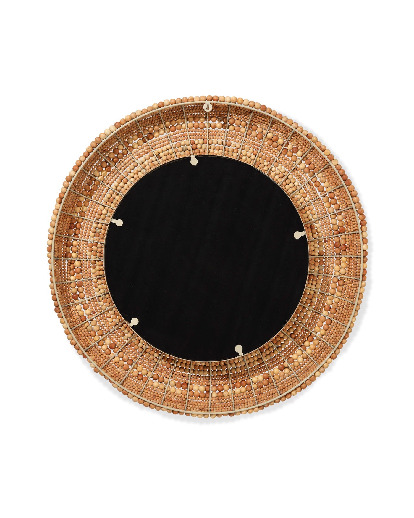 Strand Beaded Mirror - Handmade Bohemian Wall Decor for Living Room, Bedroom, Bathroom - Perfect for Home, Office & Wedding Decorations