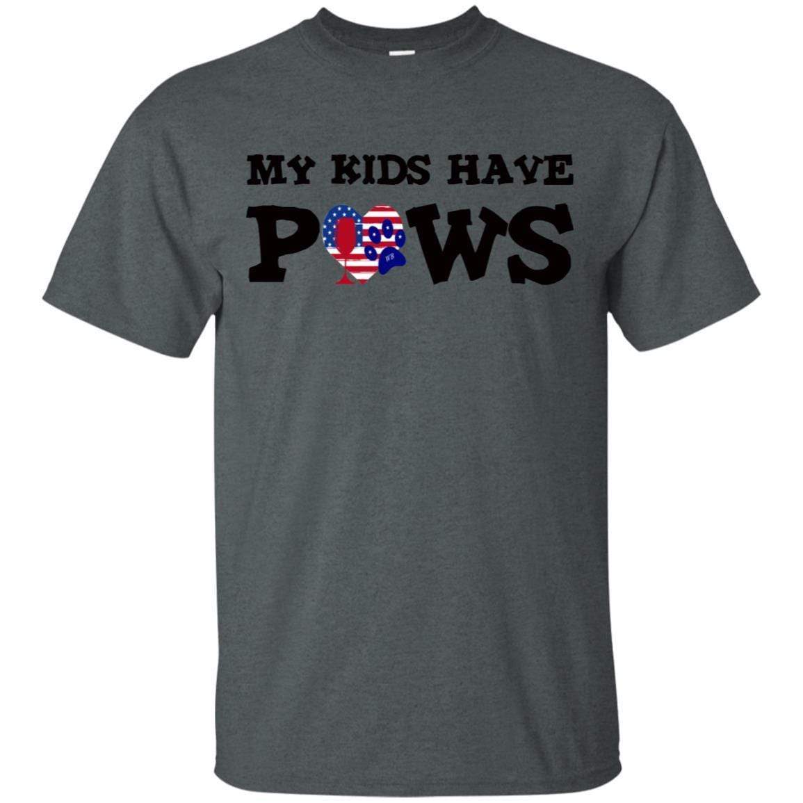 My Kids Have Paws Funny Dog Lover T-Shirt - Ultra Soft Cotton Pet Owner Tee for Women & Men - Perfect for Dog Walks, Vet Visits & Pet Lovers Gifts