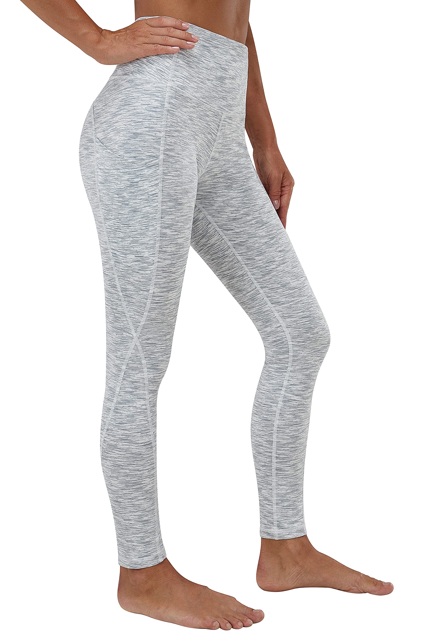 PHISOCKAT High Waist Yoga Pants for Women with Pockets - Tummy Control Workout Leggings - Comfortable Gym & Running Pants for Yoga, Pilates & Lounge Wear